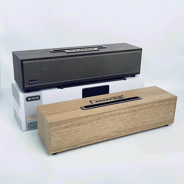 Ρετρό ξύλινο XM520 Ασύρματο Bluetooth 5.3 (Brown)
