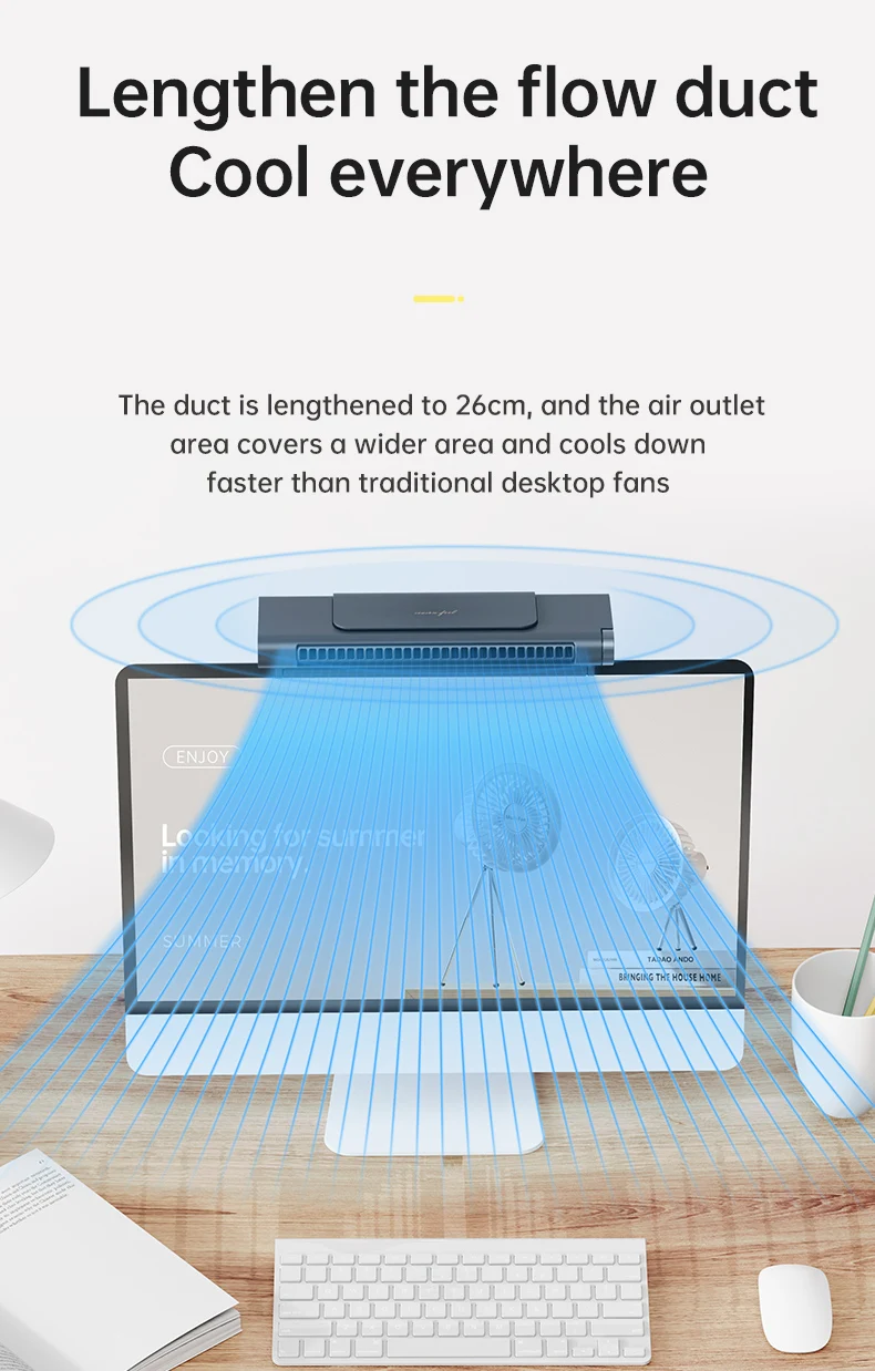 Computer Screen Fan Rechargeable
