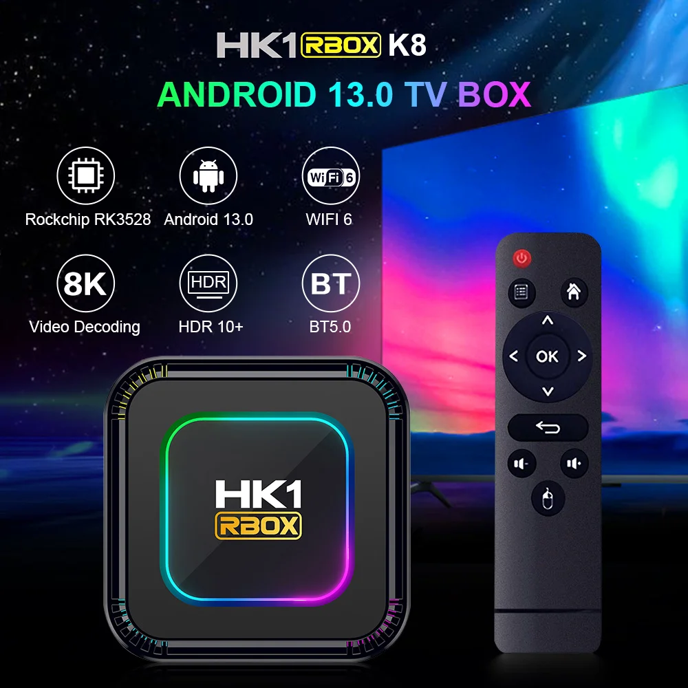 HK1 RBOX-K8 Smart TV Box Android 13.0   4G+128G