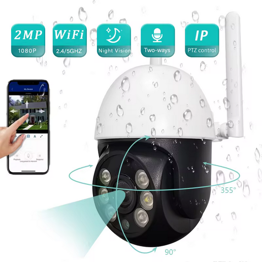 Κάμερα IP WiFi 1080P Υπαίθρια ασύρματη επιτήρηση βίντεο AI