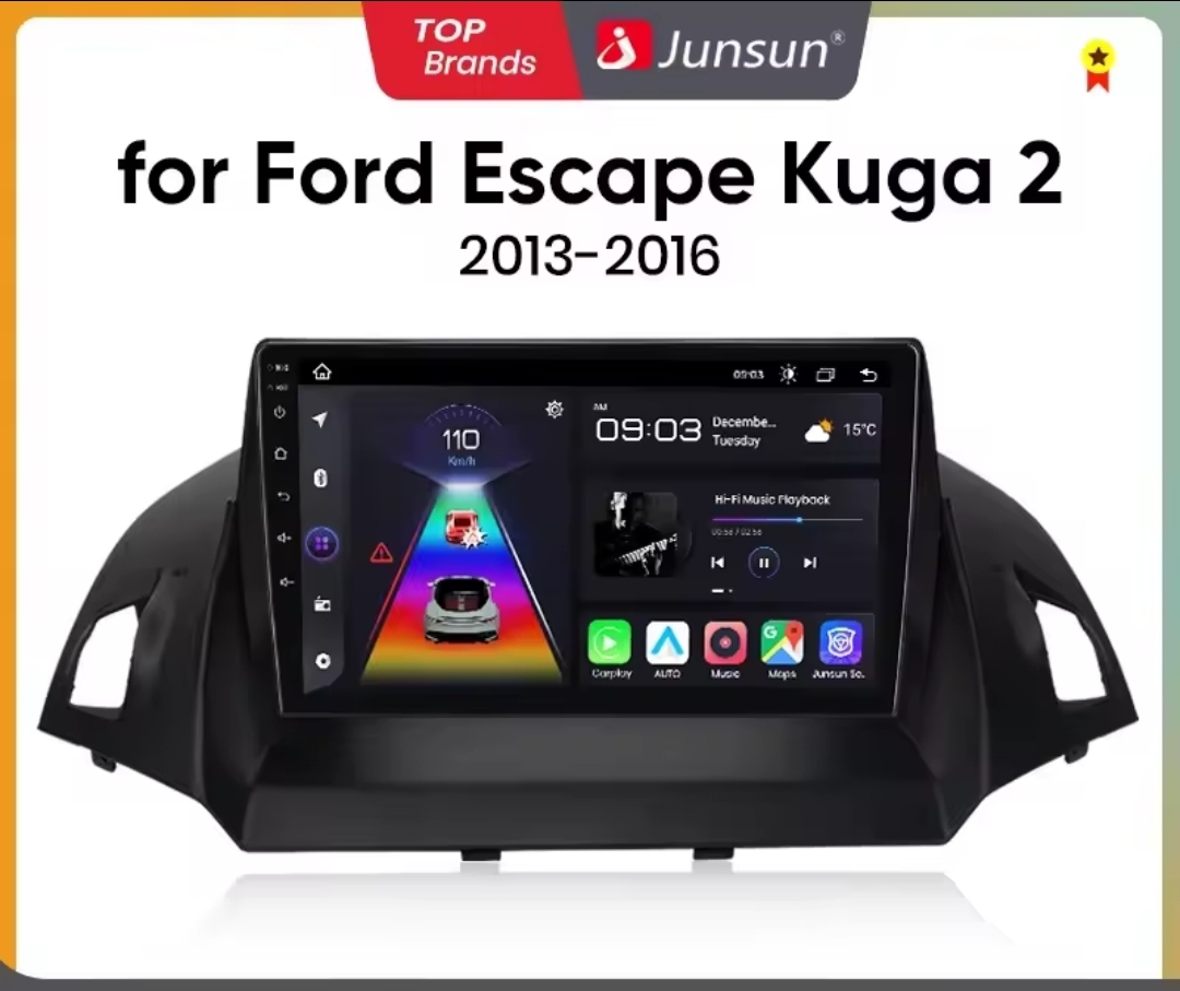 Junsun V1 Pro – Οθόνη Multimedia για Ford Kuga MK2 (2013–2016)