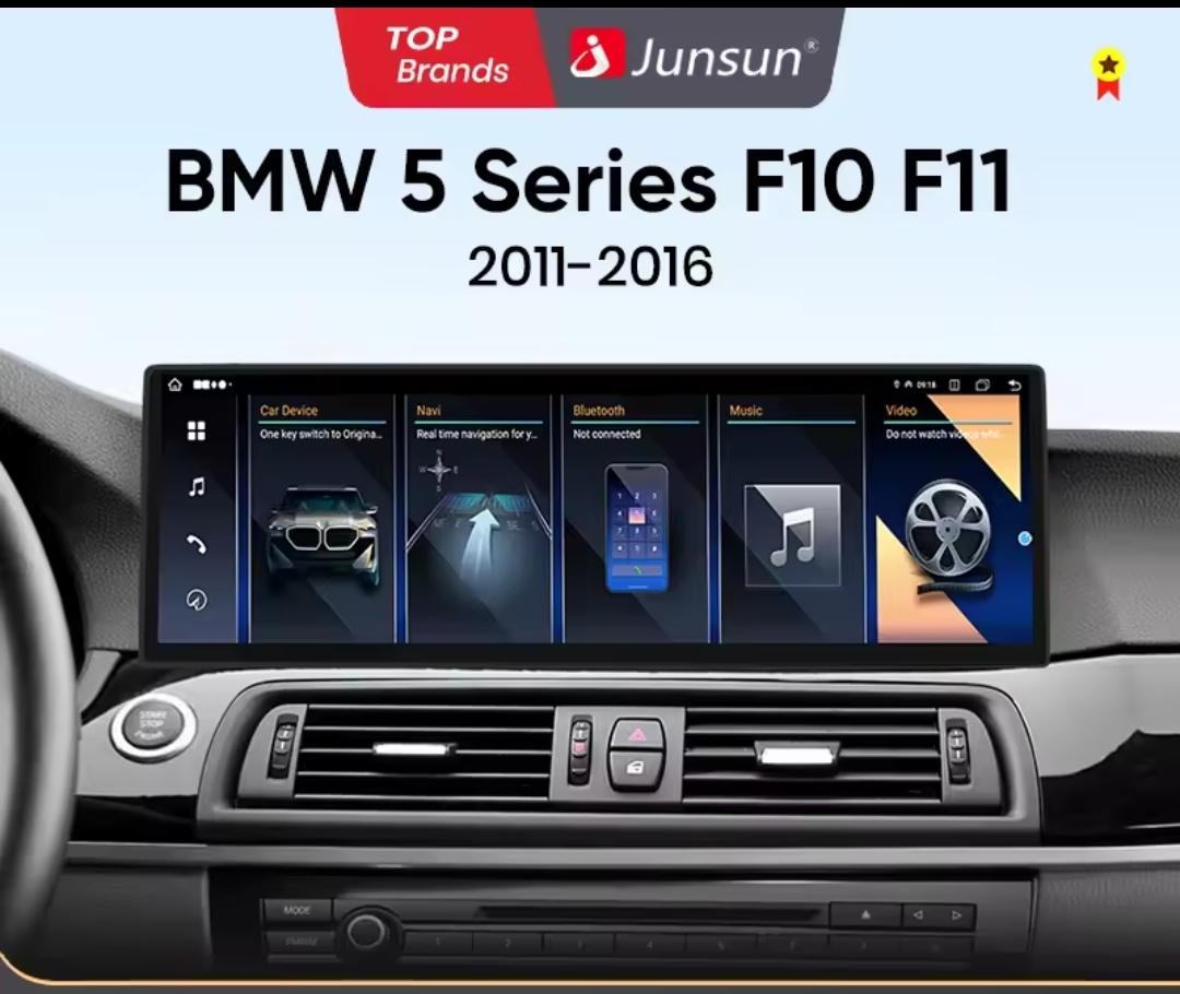 Premium Έκδοση – Junsun Πολυμέσα & Car Radio για BMW 5 Series F10/F11 (2011–2016) με 8GB RAM + 128GB ROM & Ισχυρό 8πύρηνο Επεξεργαστή