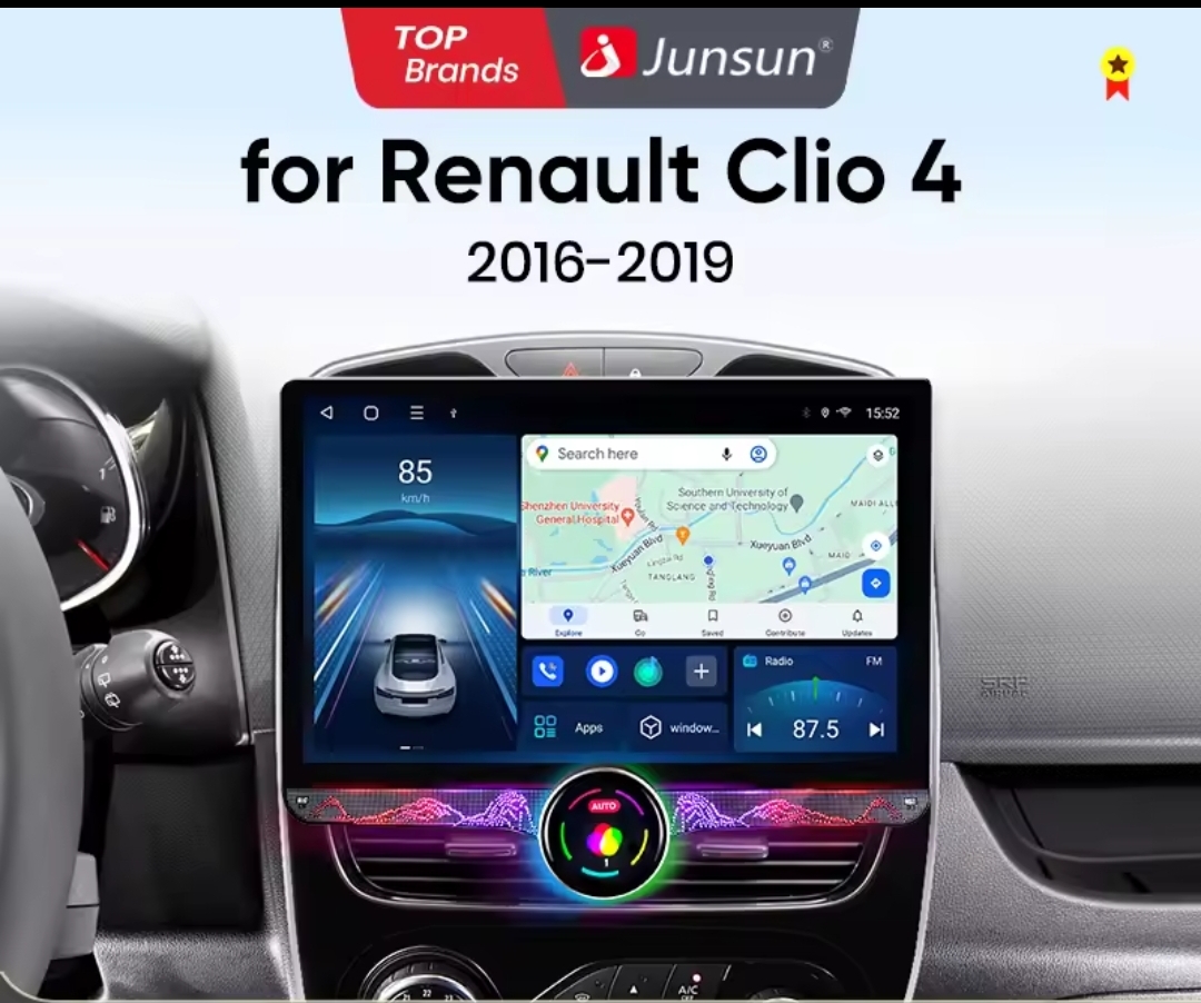 Junsun X7 Plus 11.5’’ QLED 2K Car Radio Android 13 με CarPlay/Android Auto για Renault Clio 4 (2016-2019)